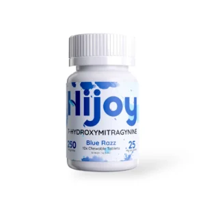 Hijoy 7- Hydroxymitragynine Chewable Tablets Blue Razz 25mg Per Tablet