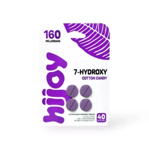Hijoy 7OH Kratom Extract Tablets Cotton Candy 160mg- 4ct (40mg/tab)